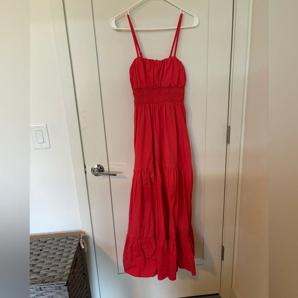 Abercrombie & Fitch, Coral Maxi Dress, Size Small